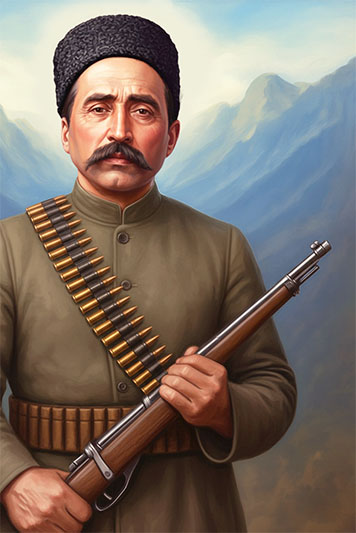 تصویرسازی چهره رئیسعلی دلواری